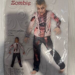 Zombie Costume for Kids - Black and White